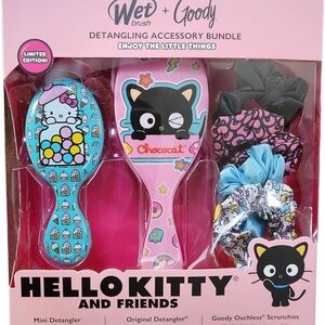 Wet Brush + Goody Detangling Set Hello Kitty Chococat & Friends Scrunchies Set